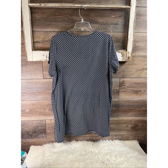 CROFT & BARROW Women’s House Dress Nautical Anchors Size 1X Blue White - Picture 4 of 6